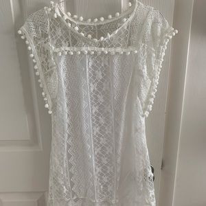 White lace dress